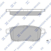 HiQ Rear Brake Pads Set SP1604