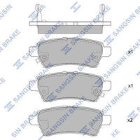 HiQ Rear Brake Pads Set SP1477
