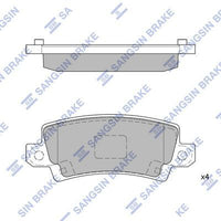 HiQ Rear Brake Pads Set SP1503