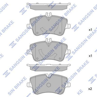 HiQ Front Brake Pads Set SP2191