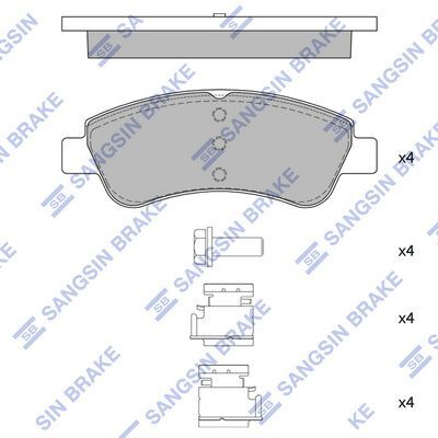 HiQ Front Brake Pads Set SP1241