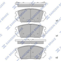 HiQ Front Brake Pads Set SP1182