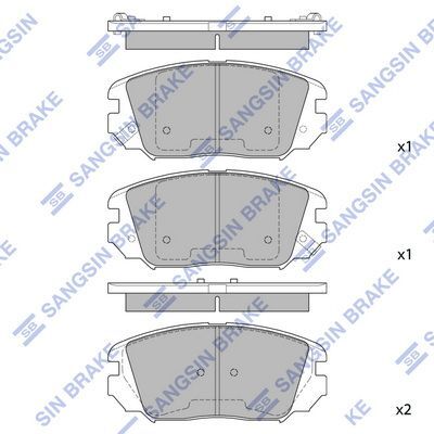 HiQ Front Brake Pads Set SP1182