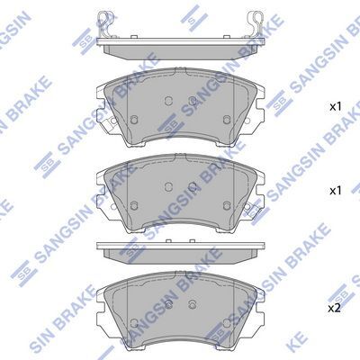 HiQ Front Brake Pads Set SP2175
