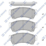 HiQ Front Brake Pads Set SP1475