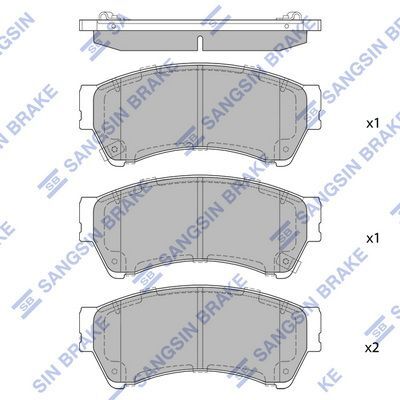 HiQ Front Brake Pads Set SP1475