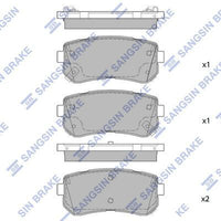 HiQ Rear Brake Pads Set SP1850