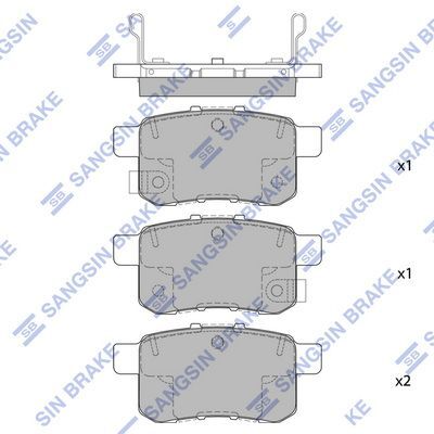 HiQ Rear Brake Pads Set SP2103