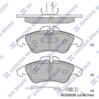 HiQ Front Brake Pads Set SP1273
