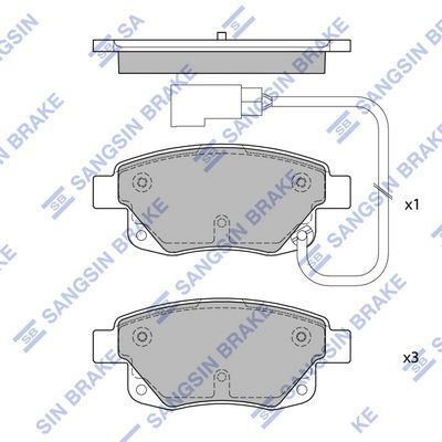 HiQ Rear Brake Pads Set SP4404