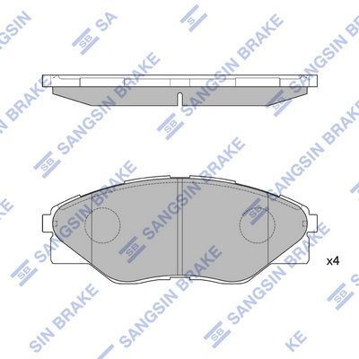 HiQ Front Brake Pads Set SP1544