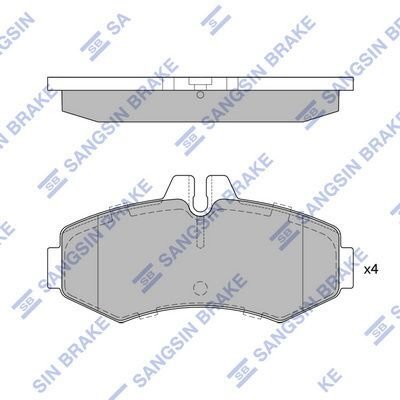 HiQ Front Brake Pads Set SP4049