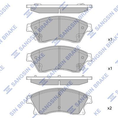 HiQ Front Brake Pads Set SP1362