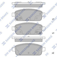 HiQ Rear Brake Pads Set SP1363