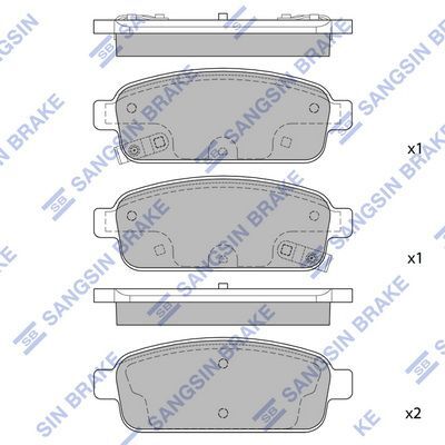 HiQ Rear Brake Pads Set SP1363