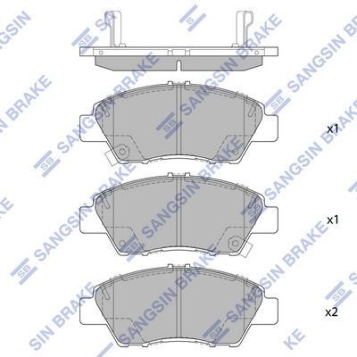 HiQ Front Brake Pads Set SP1463