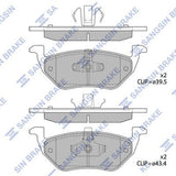 HiQ Rear Brake Pads Set SP1498