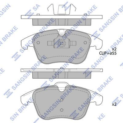 HiQ Front Brake Pads Set SP2101-F