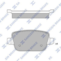 HiQ Rear Brake Pads Set SP2101-R