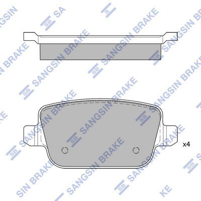 HiQ Rear Brake Pads Set SP2101-R
