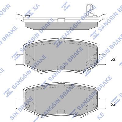 HiQ Rear Brake Pads Set SP2186