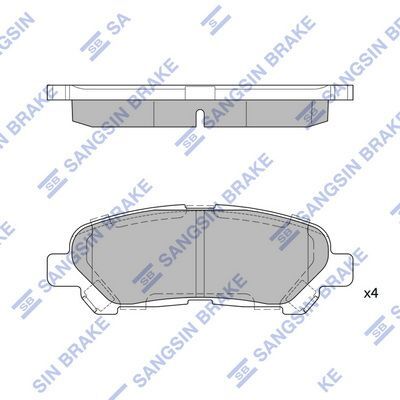 HiQ Rear Brake Pads Set SP2136
