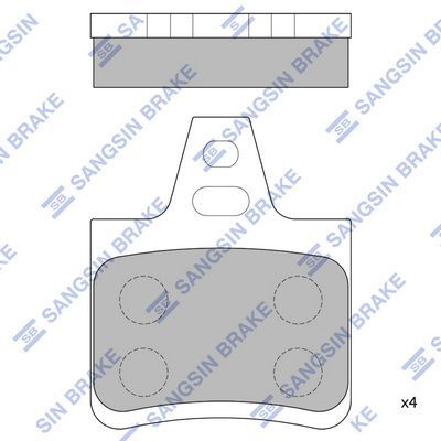 HiQ Rear Brake Pads Set SP1254