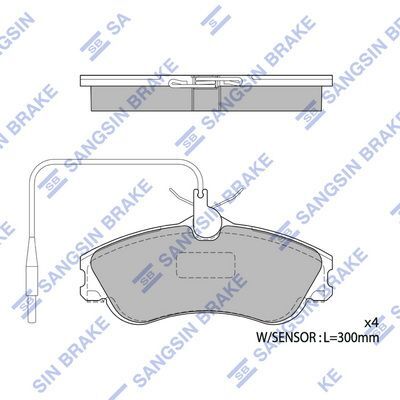 HiQ Front Brake Pads Set SP1743