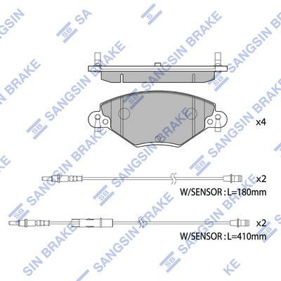 HiQ Front Brake Pads Set SP4230