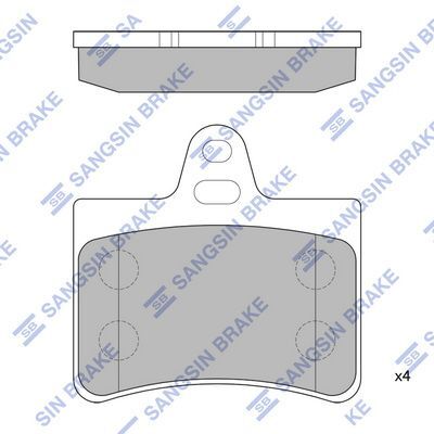 HiQ Rear Brake Pads Set SP4147