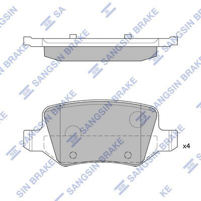 HiQ Rear Brake Pads Set SP1748