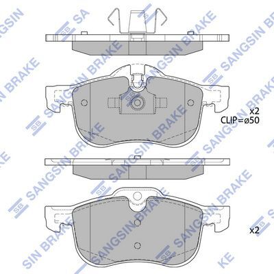 HiQ Front Brake Pads Set SP2109-F