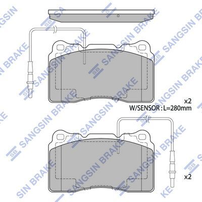 HiQ Front Brake Pads Set SP4145
