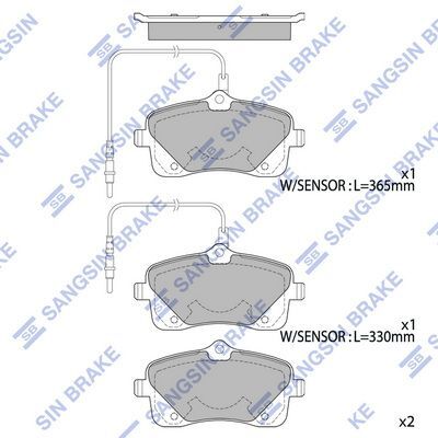 HiQ Front Brake Pads Set SP4052