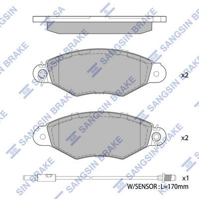 HiQ Front Brake Pads Set SP1891