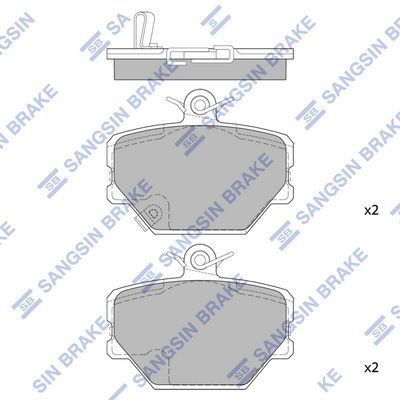 HiQ Front Brake Pads Set SP1674