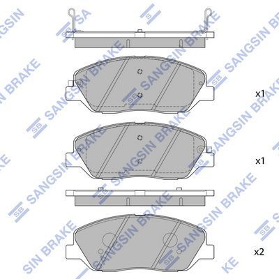 HiQ Front Brake Pads Set SP1194