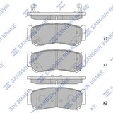 HiQ Rear Brake Pads Set SP1178