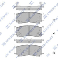 HiQ Rear Brake Pads Set SP1178