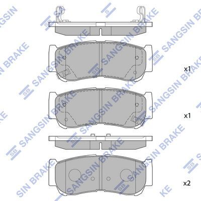HiQ Rear Brake Pads Set SP1178