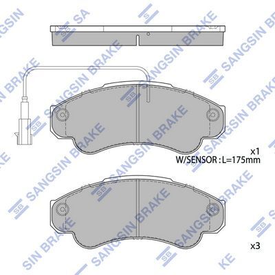 HiQ Front Brake Pads Set SP4033