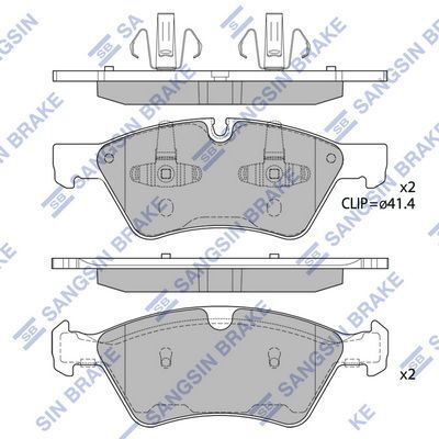 HiQ Front Brake Pads Set SP2189