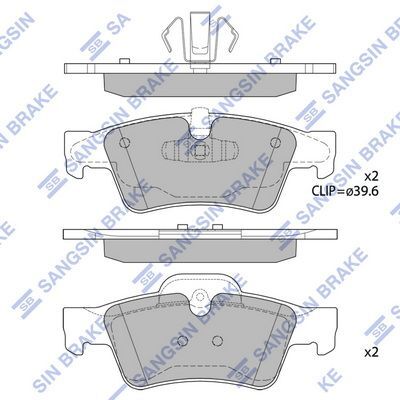 HiQ Rear Brake Pads Set SP2190
