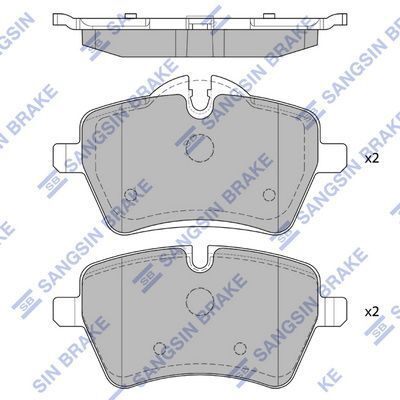 HiQ Front Brake Pads Set SP1799
