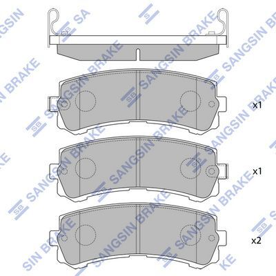 HiQ Rear Brake Pads Set SP4157