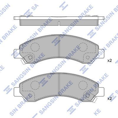 HiQ Front Brake Pads Set SP2088