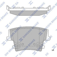 HiQ Rear Brake Pads Set SP1508