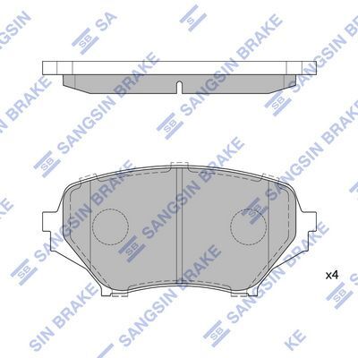 HiQ Front Brake Pads Set SP1770