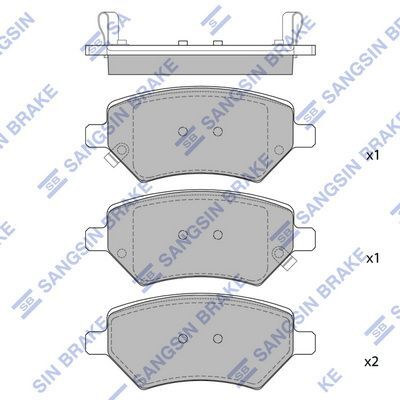 HiQ Front Brake Pads Set SP2134