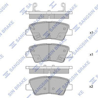 HiQ Rear Brake Pads Set SP1401